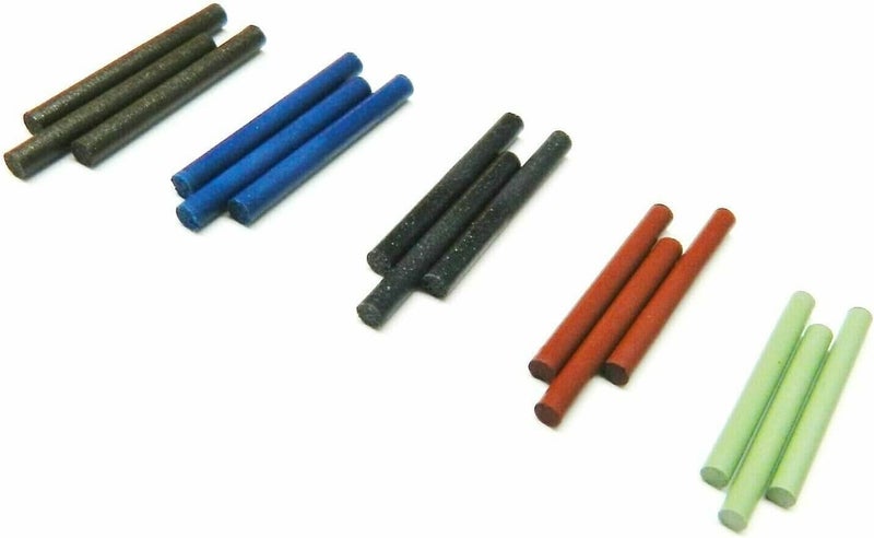 JTS 2mm Silicone Pin Polishing Points 15Pc Assortment of 5 Grades and Chuck Mandrel - Image 5